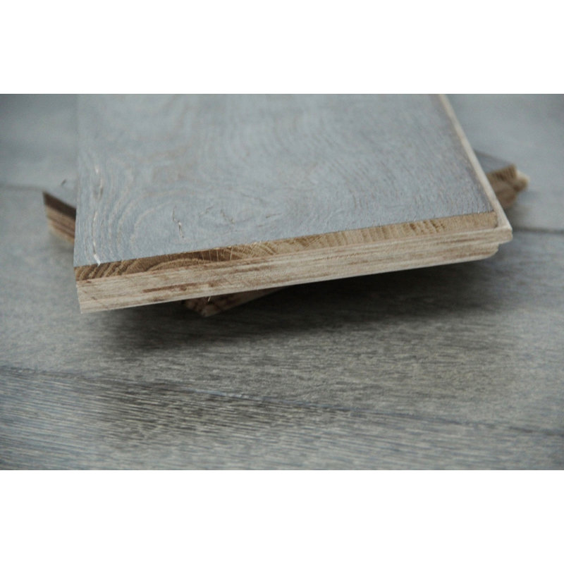 Oak 19cm W Hardwood Flooring, Grey Wood