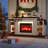 72‘’ TV Stand  with Electric Fireplace Mantel & LED Lights - Holds TVs up to 80"