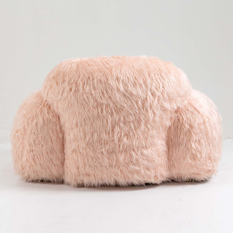 Fauteuil à billes Fauteuil à billes Fauteuil à billes Fauteuil à billes Lazy, Fausse fourrure rose