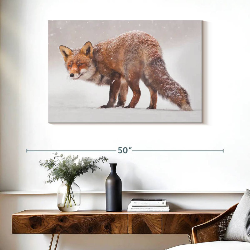 Renard des neiges Brampt, H 26 po x l 39 po