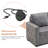 Upholstered 84 " L-Shaped Sofa Bed
