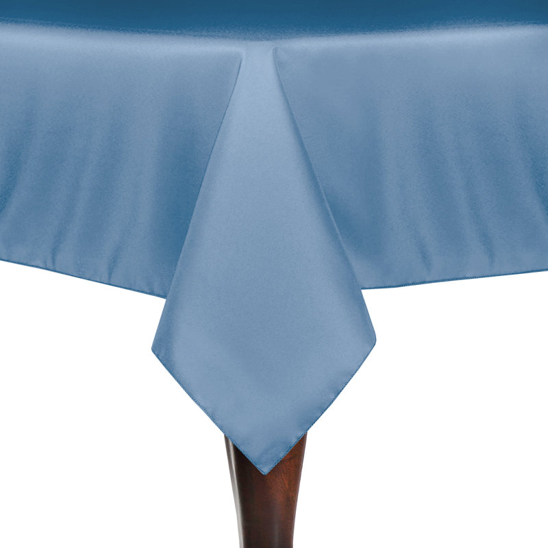Ultimate Textile Square Polyester Linen Tablecloth, 1, Light Blue