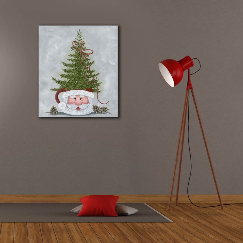  «Santa Mug» par Tanya Nyp, art mural sur toile, 26 po x 30 po, H 30 po x l 26 po