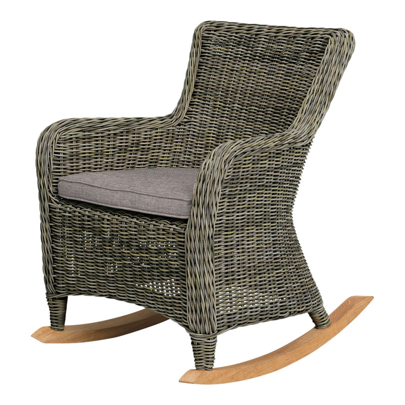 Sag Harbor Rocking Chair with Cushion, Ash, Sag Harbor Driftwood