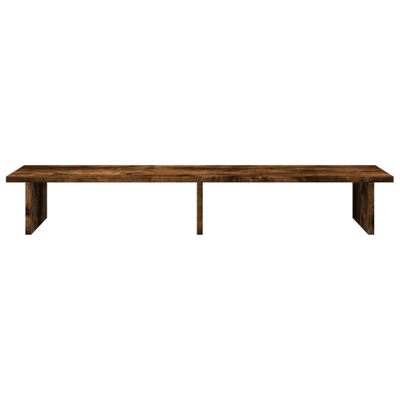 Shiyu Manufactured Wood Monitor Stand, 15cm H x 100cm W x 27cm D, Smoked Oak