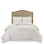 Housse de couette en chenille de coton 3 pièces pour très grand lit / très grand lit