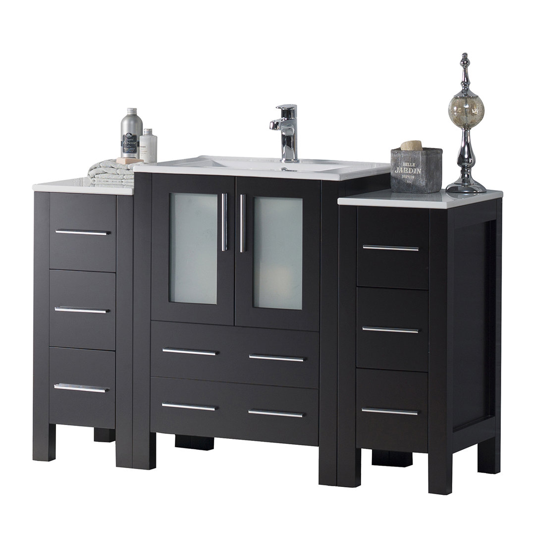 54'' Single Bathroom Vanity with Sink Blossom Base 