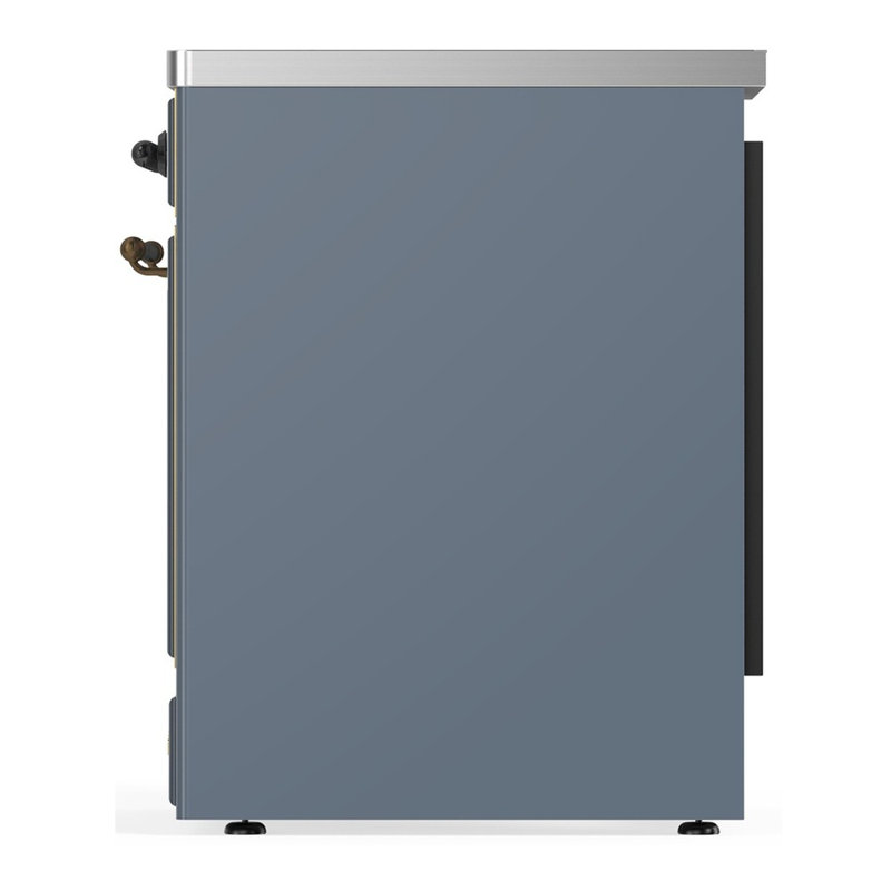 Majestic III Series 30 Inch Induction Range with 4 Induction Elements in Blue Grey (Burnished Trim), Blue Gray, Burnished