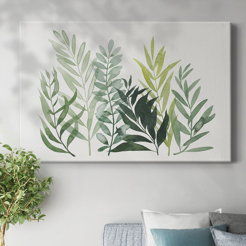 Toile tendue Vert Volunteers II-Gallery, H 32 po x l 48 po