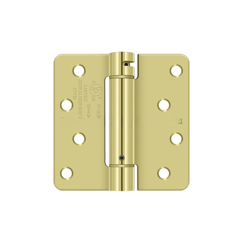 64'' x 64'' Steel Surface Mount Hinge, Polished Brass