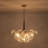 Meyana 6 - Light Clear Textured Glass Bubble Shaded Chandelier-1568250551