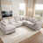 Tissu beige