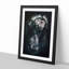 Roaring Lion in Abstract - Picture Frame Painting Print on MDF-55618185-55618184