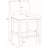 Fabric Upholstered Wood Counter & Bar Stool