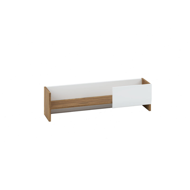 Chapne Picture Ledge Wall Shelf, White Gloss, 24cm H x 138cm W x 22cm D