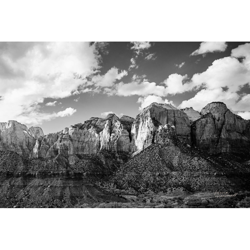 Zion Canyon III by Laura Marshall - No Frame Print on Canvas, 20cm H x 30cm W x 3.8cm D