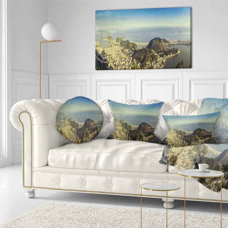 Coussin Schafer Landscape Rio De Janeiro avec Copacabana