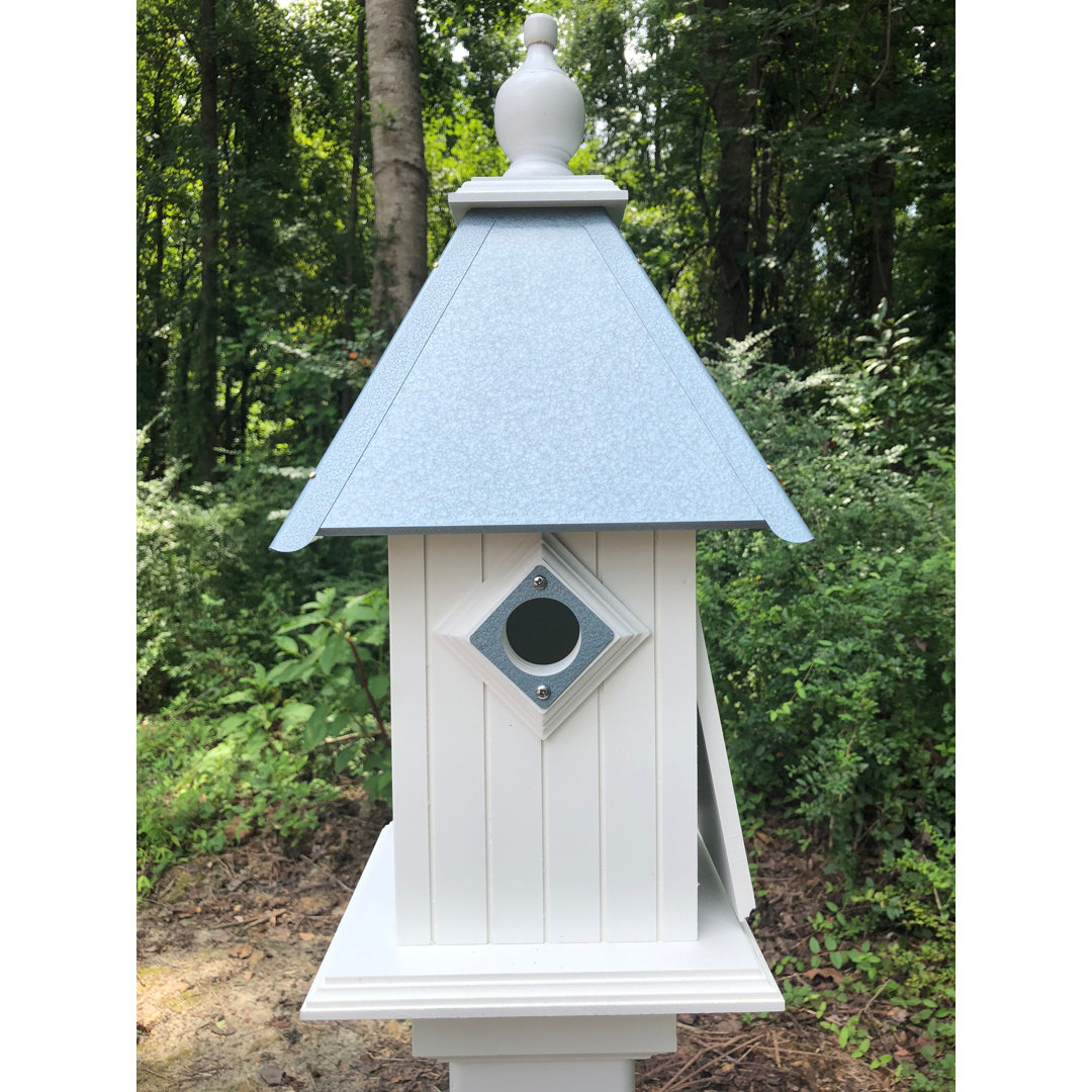 Kristyn 22'' H x 13.25'' W x 13.25'' D Post Birdhouse Darby Home Co 