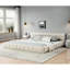 Beige King Upholstered Bed Frame With Soft Headboard And Thick Chenille Fabric, Platform Bed, No Box Spring, Easy To Assemble, Modern Elegant Design Headboard, Relaxing Comfortable, Style