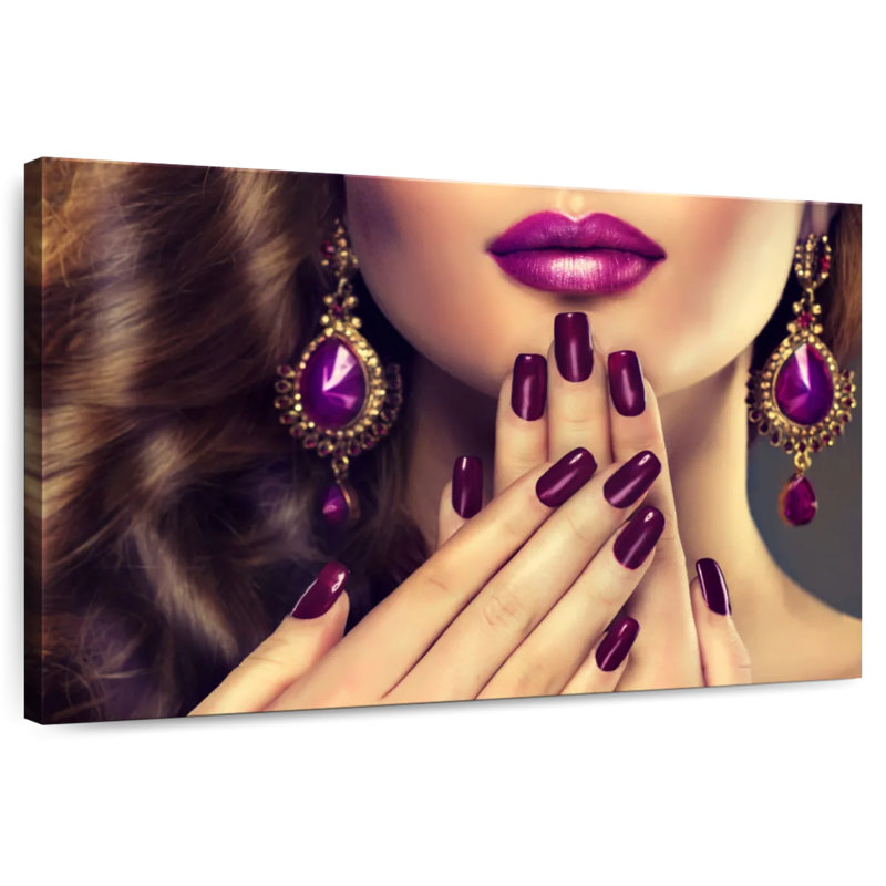 Clous mauves de la Navette, H 30 po x l 45 po