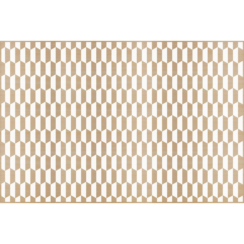Isbell Geometric Vinyl Indoor / Outdoor Area Rug, 133 x 200cm