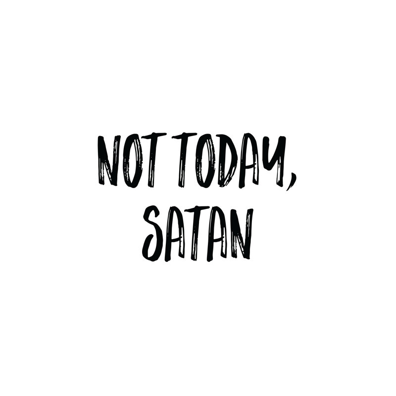 Not Today - Wrapped Canvas Print, 76cm H x 76cm W x 3.8cm D