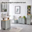 Shrewsbury Grey Bathroom Mirror Cabinet-90861568
