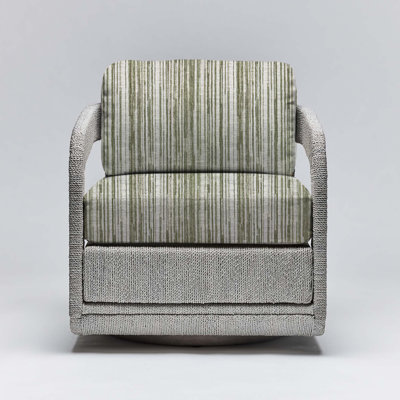 Fauteuil pivotant en cuir 27,5 po Harbour
