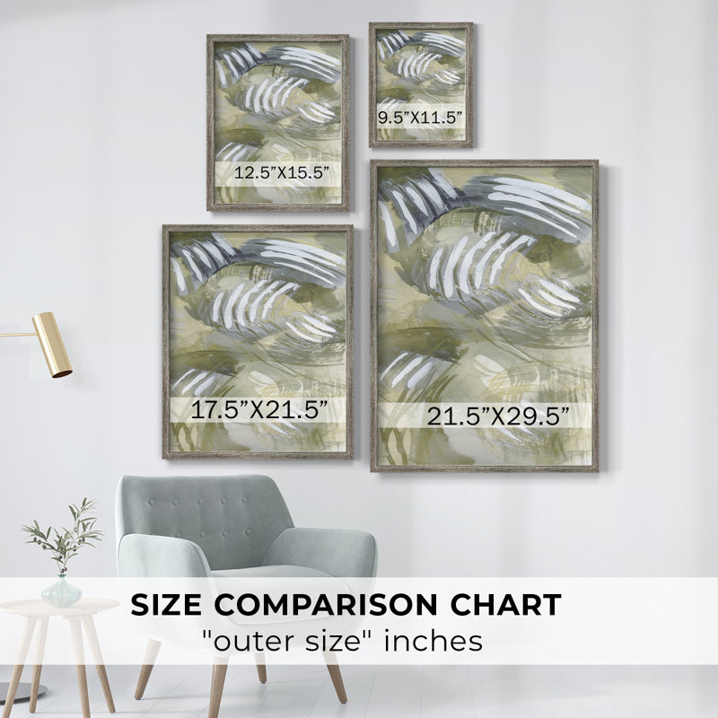 Reproduction encadrée de citronnelle embelli II - bois massif, H 15 po x l 12 po