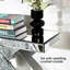 Console miroir glamour de 80 cm et ensemble miroir mural décoratif - Style ultramoderne et contemporain