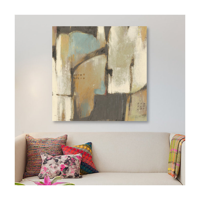 " Structural Abstract I " by Timothy O' Toole, 12" H x 12" W x 0.75" D, No Mat, Wrapped Canvas
