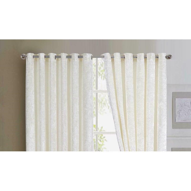 Giardina Room Darkening Curtain Pair, Width 228 x Drop 183cm, White