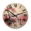 Horloge murale contemporaine sur bois avec art contemporain-982716807