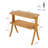24.6'' Tall End Table Side Table With 2-Tier Storage Shelves And Solid Wood Legs-1284300812