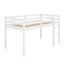 Lit mezzanine en bois avec échelle-426432109