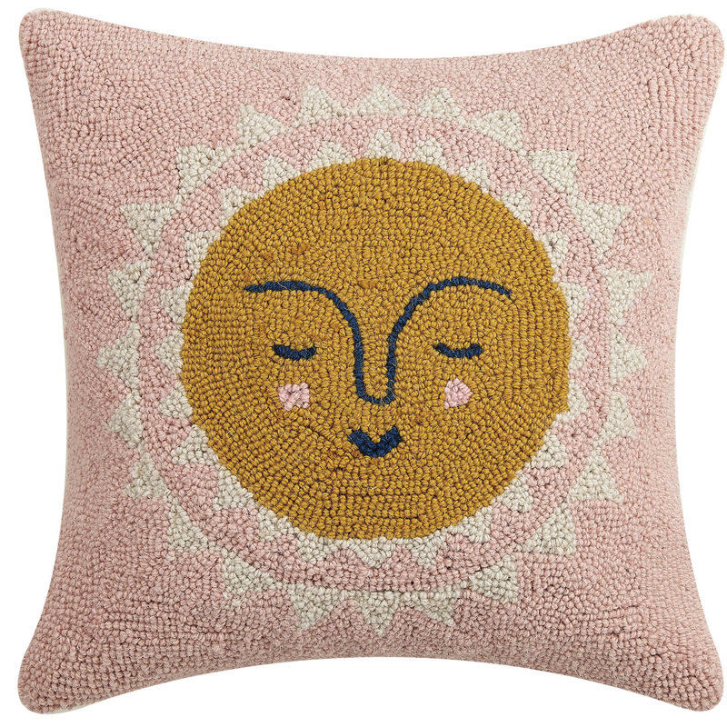 Sun Wool Throw Pillow