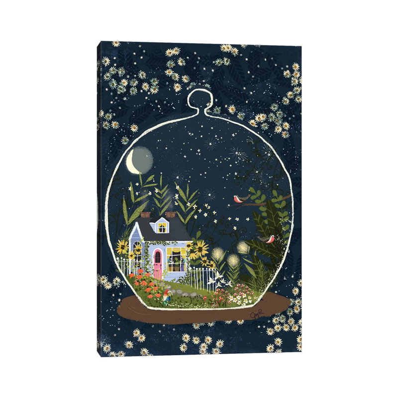 Terrarium II par Joy Laforme - Toile tendue avec châssis sur toile, H 12 po x l 8 po x P 0,75 po