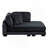 Reversible Chaise Corduroy Black
