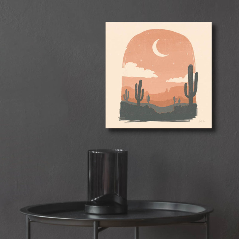 «Desert 2 Sq» par Janelle Penner, art mural en verre acrylique, H 12 po x l 12 po x P 0,13 po