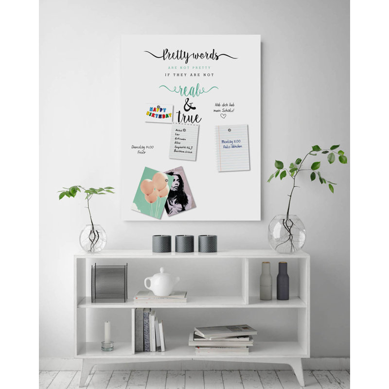 Magnetic Glass Photo Memo Board