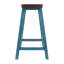 Tabouret de comptoir Satori, sarcelle rustique et noyer-1008209236