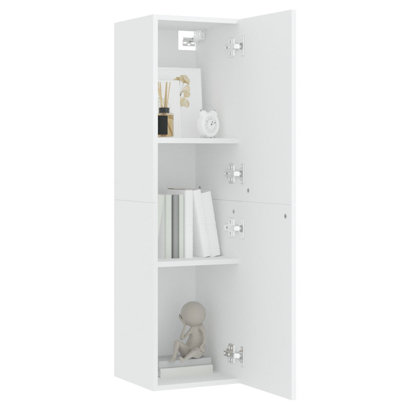 Dorminy 110cm H TV Stand, 110cm H x 30.5cm W x 30cm D, White