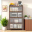 Armoire 57 po en métal à 4 portes basculantes pour chambre à coucher, bureau, salon - matériau, assemblage sans effort, conception peu encombrante avec application multi-scénario, fabrication efficace et robuste