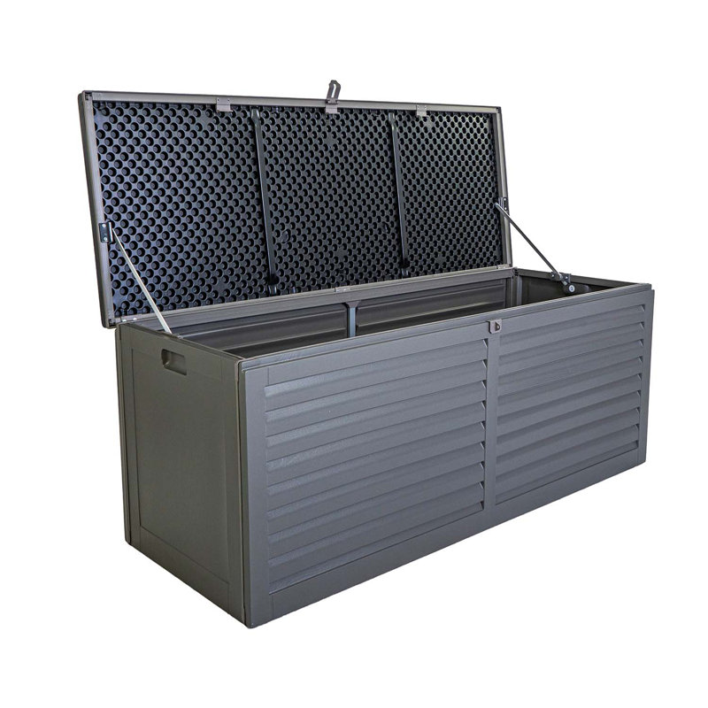 WFX Utility 143cm W 390L Water Resistant Plastic Lockable Deck Box in Grey