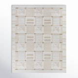 Gilson Geometric Hand-Knotted Tan/Beige/Cream Area Rug
