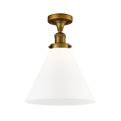 Plafonnier semi-encastré 1 lumière 12 po Chris
