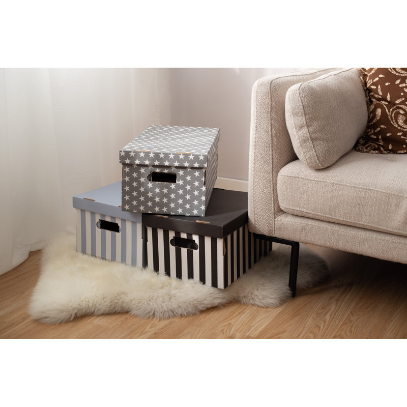 Breakwater Bay Decorative Bin, Blue