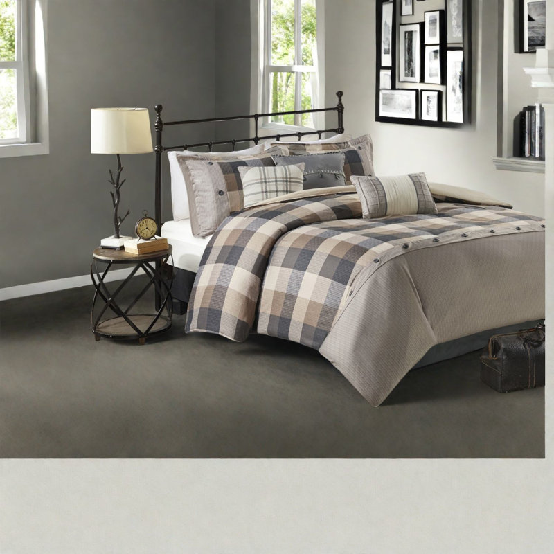 Piece Polyester Bedding Sets, Farmhouse Herringbone For Home