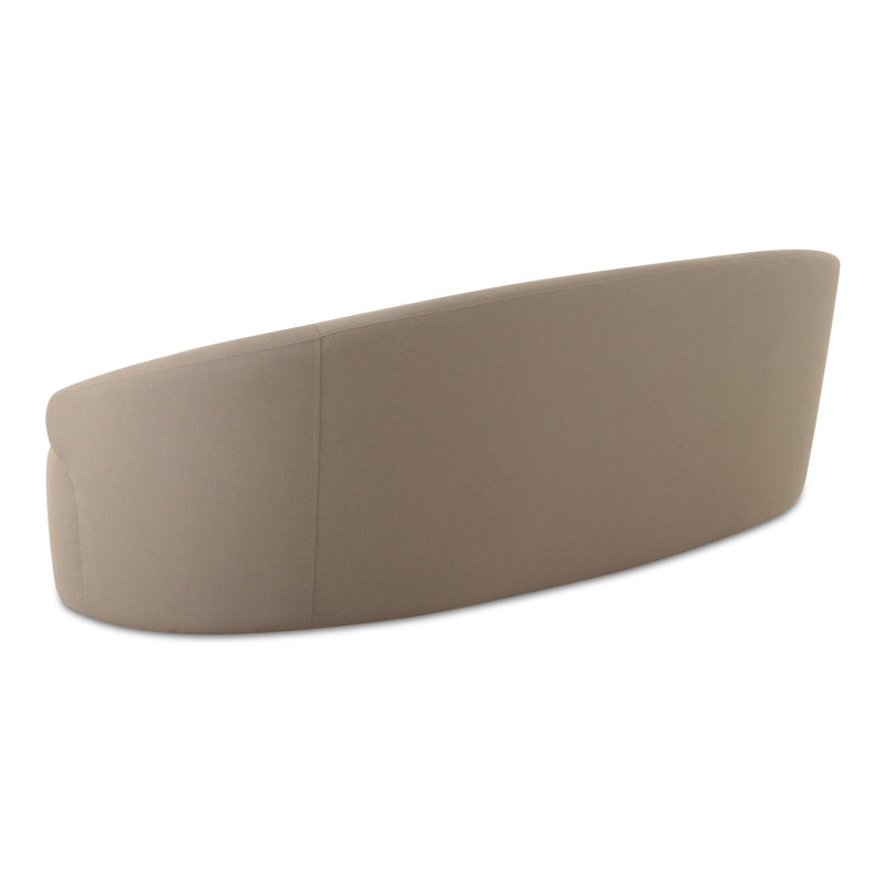 Ashton 100'' Upholstered Sofa, Taupe Performance Basketweave