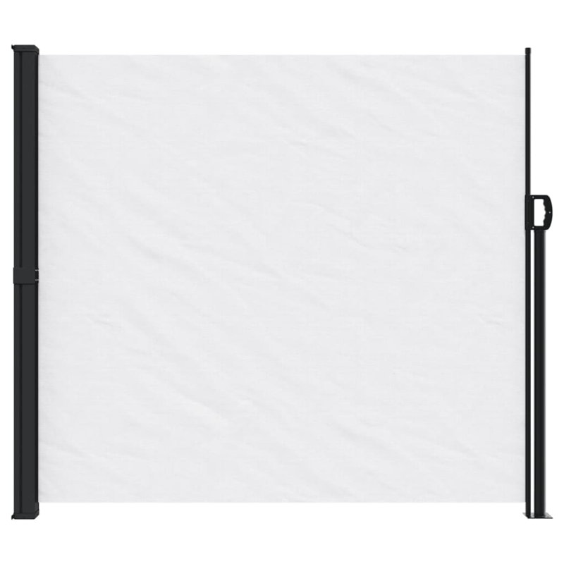 Retractable Side Awning, White, 180cm H x 600cm W